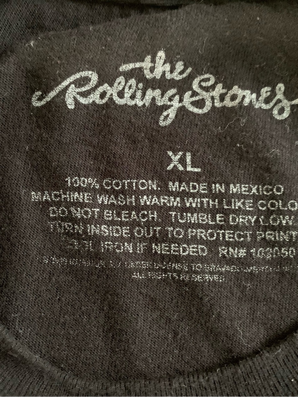 Black Rolling Stones UK Tour 1971 Tee | XL - Picture 7 of 7